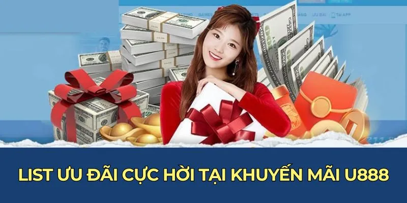 List ưu đãi cực hời tại khuyến mãi U888